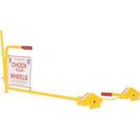 Single Rail Chock With Flag Rail Combo Industrial Sales