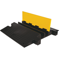 Protecteur de c&acirc;ble &agrave; traverse extr&ecirc;me Yellow Jacket, 2 canaux, 35,75" lo x 42,125" la x 5,125" h Industrial Sales