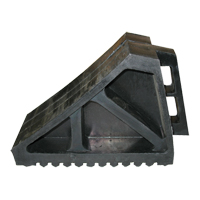 Wheel Chock, 10-5/8" x 7" x 4-1/2", Black Industrial Sales