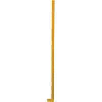 Poteau de protection de coin p&eacute;rim&eacute;trique ajustable, 4" la x 72" h, Jaune Industrial Sales