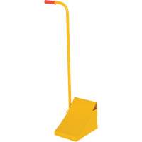 Ergo Handle Wheel Chock, Steel, Yellow, 8" W x 10-3/4" D x 9-1/8" H Industrial Sales