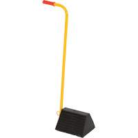 Ergo Handle Wheel Chock, 9-1/4" x 8" x 6", Black Industrial Sales