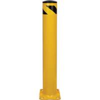 Safety Bollard, Steel, 36" H x 5-1/2" W, Yellow Industrial Sales