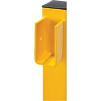 Corner Post for Light-Duty Guard Rails, Steel, 42" H, Safety Yellow Industrial Sales