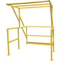Barri&egrave;re de s&eacute;curit&eacute; pour mezzanine, 70" lo x 77" ha, 78" &eacute;lev&eacute;e, Jaune Industrial Sales