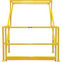 Barri&egrave;re de s&eacute;curit&eacute; pour mezzanine, 70" lo x 77" ha, 78" &eacute;lev&eacute;e, Jaune Industrial Sales