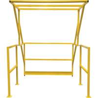 Barri&egrave;re de s&eacute;curit&eacute; pour mezzanine, 70" lo x 77" ha, 78" &eacute;lev&eacute;e, Jaune Industrial Sales