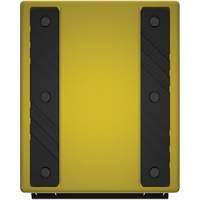 Cale de roue ultra-robuste pour l'exploitation mini&egrave;re Checkers Safety, PEHD, Jaune, 14-1/2" la x 17-1/2" p x 16" h Industrial Sales