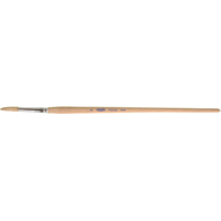 Pinceau de forme ronde en soies blanches pures pour marquage, Largeur de la brosse de 1/4", Soie blanche, Manche &agrave; Bois Industrial Sales