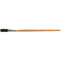 Pinceau une passe, Largeur de la brosse de 3/8", Soie de bœuf, Manche &agrave; Bois Industrial Sales