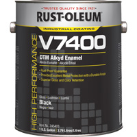 High-Performance V7400 System 340 VOC DTM Alkyd Enamel, Black, High-Gloss, Gallon Industrial Sales
