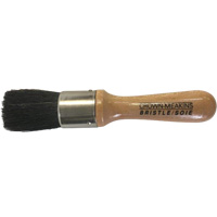 Stencil Brush, Natural Bristles, Wood Handle, 1" Width Industrial Sales