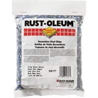 Pastilles de vinyle d&eacute;coratives Concrete Saver, 0,5 kg, Sac, M&eacute;lange noir/blanc/bleu Industrial Sales