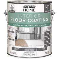 Home Interior Floor Coating System Base Coat, 3.61 L, Water-Based, Very Flat, Tint Base/White Industrial Sales