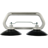 Appareils &agrave; ventouses - Ventouse double industrielle, 75 lb Capacit&eacute;, 5", Barre &agrave; tirer, 10" Longueur de la manche Industrial Sales