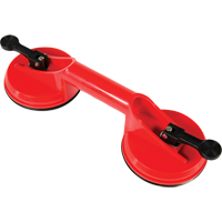 Ventouses de levage manuel - Ventouses doubles, 66 lb Capacit&eacute;, 4-5/8", Levier, 13" Longueur de la manche Industrial Sales