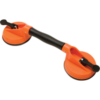 Ventouses de levage manuel - Ventouses doubles - pivotantes, 50 lb Capacit&eacute;, 4-5/8", Levier, 13" Longueur de la manche Industrial Sales