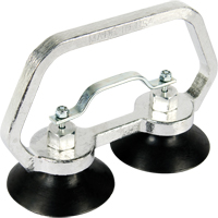 Appareils &agrave; ventouses - Ventouse double industrielle, 30 lb Capacit&eacute;, 3", Barre &agrave; tirer, 7" Longueur de la manche Industrial Sales