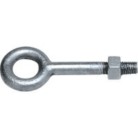 Eye Bolts, 5/8" Dia., 12" L, Galvanized, 3500 lbs. (1.75 tons) Capacity Industrial Sales