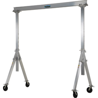 Adjustable Aluminum Gantry Crane, 10' L, 2000 lbs. (1 tons) Capacity Industrial Sales