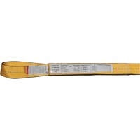 &eacute;lingues de levage en nylon, Pli Simple, Oeillet double, Type 3, 3" la x 3' lo, Limite de charge verticale 4700 lb Industrial Sales