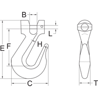 Clevis Slip Hook - Grade 70 Industrial Sales