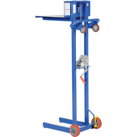 Platform Lift Stacker, Hand Winch Operated, 400 lbs. Capacity, 58" Max Lift Industrial Sales