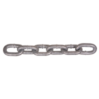 Hot-Dipped Galvanized Chains, Carbon Steel, 1/2" x 200' (60.96 m) L, Grade 40, 9200 lbs. (4.6 tons) Load Capacity Industrial Sales