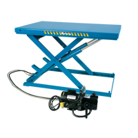 LoProfile Electric-Hydraulic Scissor Lift Table, Steel, 32-1/2" L x 23-1/2" W, 550 lbs. Capacity Industrial Sales