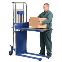 Gerbeur Hefti-Lift, M&eacute;canisme Pompe au pied, Capacit&eacute; de 300 lb, Levage max de 59" Industrial Sales