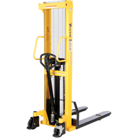 Gerbeur hydraulique manuel, Fonctionnement Pompe manuelle, Capacit&eacute; 2000 lb, Lev&eacute;e max 63" Industrial Sales