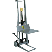 Hydraulic Platform Lift Stacker, Foot Pump Operated, 400 lbs. Capacity, 40" Max Lift Industrial Sales