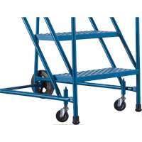 Escabeau roulant certifi&eacute; par la CSA, 4 marches, Largeur de la marche 22", Hauteur de la plateforme 37", Acier Industrial Sales