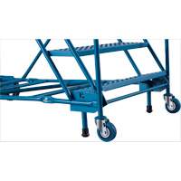 CSA-Certified Rolling Step Ladder with Locking Step, 8 Steps, 30" Step Width, 72" Platform Height, Steel Industrial Sales