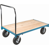 Heavy-Duty Platform Truck, 60" L x 30" W, 1200 lbs. Capacity, Pneumatic Casters Industrial Sales