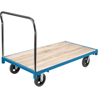 Heavy-Duty Platform Truck, 60" L x 30" W, 2000 lbs. Capacity, Rubber Casters Industrial Sales