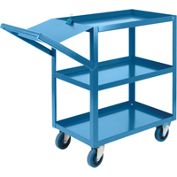 Chariots &agrave; cueillette, 36" h x 18" la x 46" p, 3 Tablettes, Capacit&eacute; 1200 lb Industrial Sales