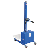 Gerbeur &agrave; plateforme &agrave; &eacute;l&eacute;vation rapide, M&eacute;canisme &eacute;lectrique, Capacit&eacute; de 175 lb, Levage max de 57" Industrial Sales