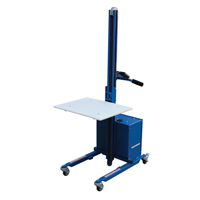 Gerbeur &agrave; plateforme &agrave; &eacute;l&eacute;vation rapide, M&eacute;canisme &eacute;lectrique, Capacit&eacute; de 175 lb, Levage max de 57" Industrial Sales