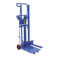 Empileur &agrave; plateforme, M&eacute;canisme Pompe au pied, Capacit&eacute; de 750 lb, Levage max de 52" Industrial Sales