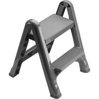 Escabeau repliable, 2 marches, 19-1/2" x 20-1/2" x Hauteur 22-3/4" Industrial Sales