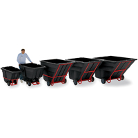 Tilt Truck, Polyethylene, 1-1/2 cu. yd., 1200 lbs. Load Capacity Industrial Sales