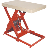 Scissor Lift Table, Steel, 36" L x 20" W, 1100 lbs. Capacity Industrial Sales