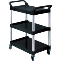 Chariot de service, 3 tiers, 19" x 38" x 34", Capacit&eacute; 200 lb Industrial Sales