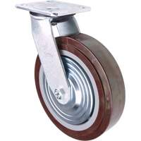 Roulette, Pivotant, 8" (203,2 mm), Polyur&eacute;thane, 1000 lb (453,6 kg) Industrial Sales