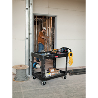 Heavy Duty Utility Cart - 4500-88, 2 Tiers, 17-1/8" x 33-1/4" x 39", 500 lbs. Capacity Industrial Sales