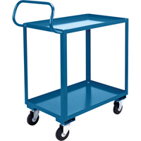 Ergonomic Shelf Truck, 800 lbs. Capacity, Steel, 20" W x 37" H x 32" D, Lip Up Industrial Sales