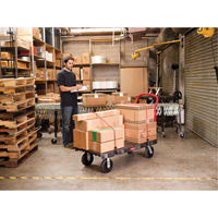 Heavy-Duty Platform Truck, 36" L x 24" W, 1000 lbs. Cap., Rubber Wheels Industrial Sales