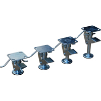 Floor Lock Brakes - Standard Duty, 6" Extended Height, 5-3/32" Retracted Height, Galvanized Industrial Sales