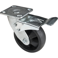 Hi-Temp Caster, Swivel with Brake, 6" (152.4 mm), Nylon, 880 lbs. (399 kg.) Industrial Sales